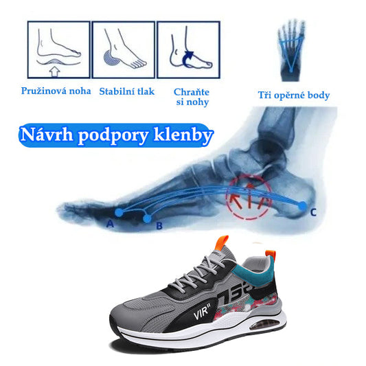 Tenisky deconr® | Široká špička snižuje tlak na chodidlo a poskytuje celodenní pohodlí.