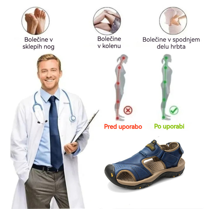 【🎁Današnji 50% popust, ne zamudite】 Ergonomsko oblikovani ortopedski sandali, ki zlahka odpravljajo bolečine v stopalih 👞 Primerni za dolgotrajno stanje in sedenje