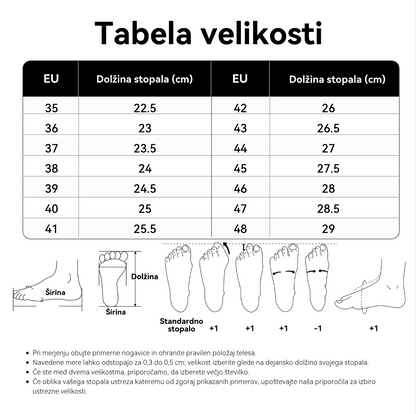 Udobni ortopedski čevlji iz semiša – s podporo za stopnišče, ki lajšajo bolečine