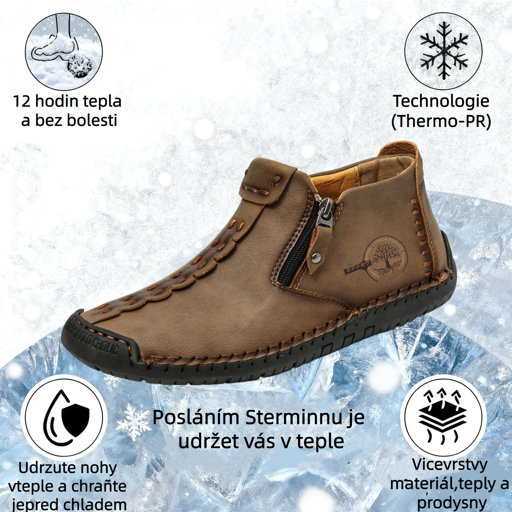 (⏰Novi izdelki s 50 % popustom) Čevlji za prosti čas 👞Visokokakovostno goveje usnje, udobni in nedrseči, podpora stopalnemu loku ✅Lajšanje bolečin v stopalih!