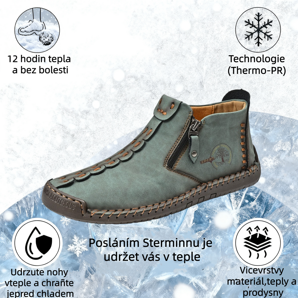 (⏰Novi izdelki s 50 % popustom) Čevlji za prosti čas 👞Visokokakovostno goveje usnje, udobni in nedrseči, podpora stopalnemu loku ✅Lajšanje bolečin v stopalih!