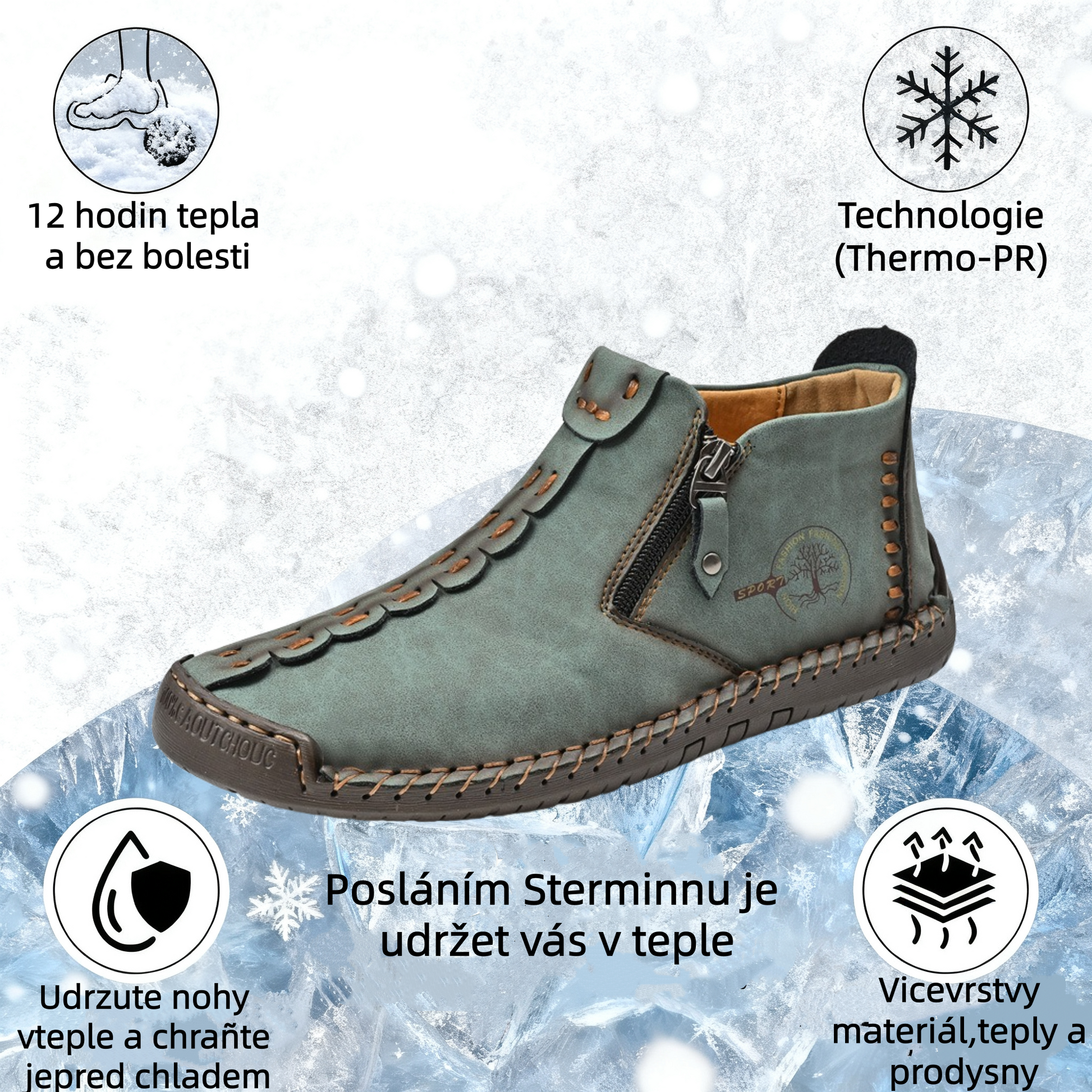 (⏰Novi izdelki s 50 % popustom) Čevlji za prosti čas 👞Visokokakovostno goveje usnje, udobni in nedrseči, podpora stopalnemu loku ✅Lajšanje bolečin v stopalih!