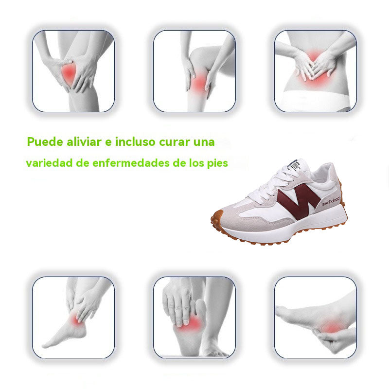 genettech® | Zapatos casuales | Con un diseño de punta ancha para reducir la presión en las plantas de los pies.
