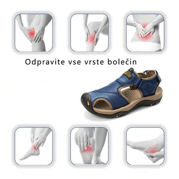 【🎁Današnji 50% popust, ne zamudite】 Ergonomsko oblikovani ortopedski sandali, ki zlahka odpravljajo bolečine v stopalih 👞 Primerni za dolgotrajno stanje in sedenje
