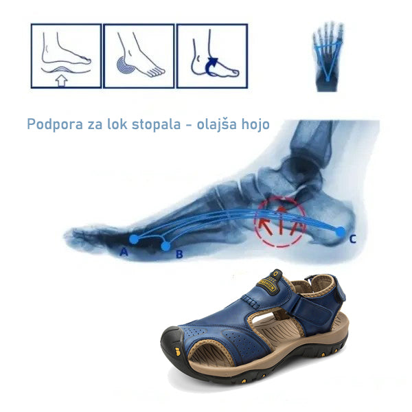 【🎁Današnji 50% popust, ne zamudite】 Ergonomsko oblikovani ortopedski sandali, ki zlahka odpravljajo bolečine v stopalih 👞 Primerni za dolgotrajno stanje in sedenje