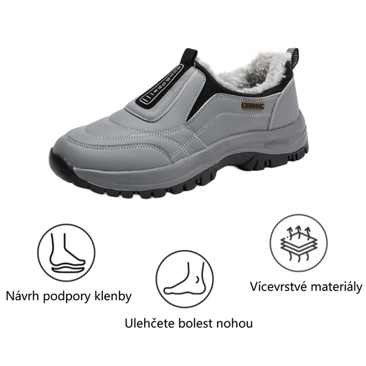 ⚡Omejen popust 50 % —— Ergonomski ortopedski čevlji s krzneno podlogo, lajšajo bolečine v stopalih, hrbtu in sklepih, unisex