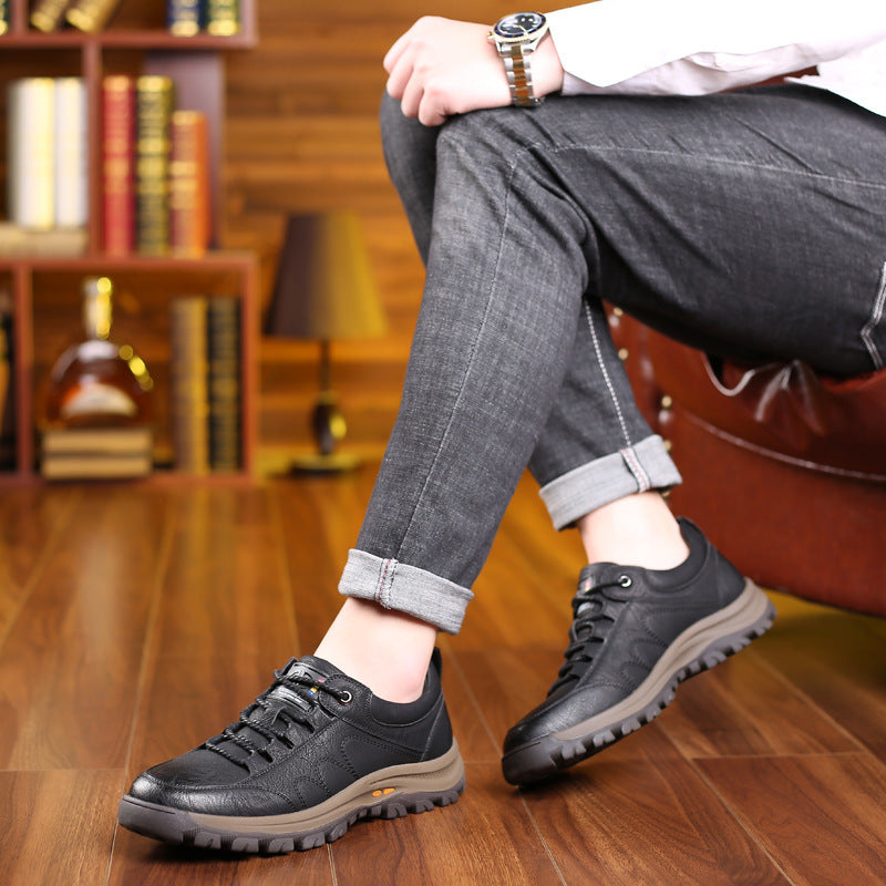 ⏰50 % popust za omejen čas🔥Ročno šivani avstralski čevlji iz pravega usnja👞Enostavno obuvanje in sezuvanje✅Pametno lajšanje bolečin z umetno inteligenco: vodoodporni in nedrseči