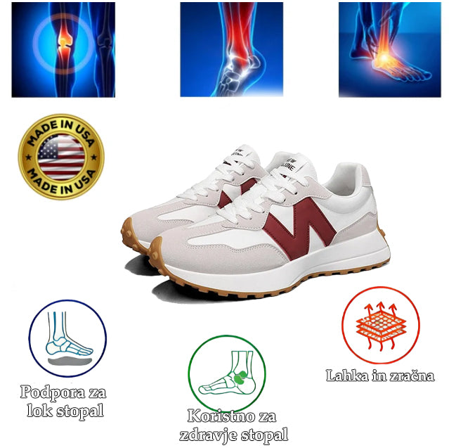 Genettech® | Prosti čas | S širokim dizajnom prstov za zmanjšanje pritiska na podplate.