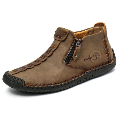 (⏰Novi izdelki s 50 % popustom) Čevlji za prosti čas 👞Visokokakovostno goveje usnje, udobni in nedrseči, podpora stopalnemu loku ✅Lajšanje bolečin v stopalih!