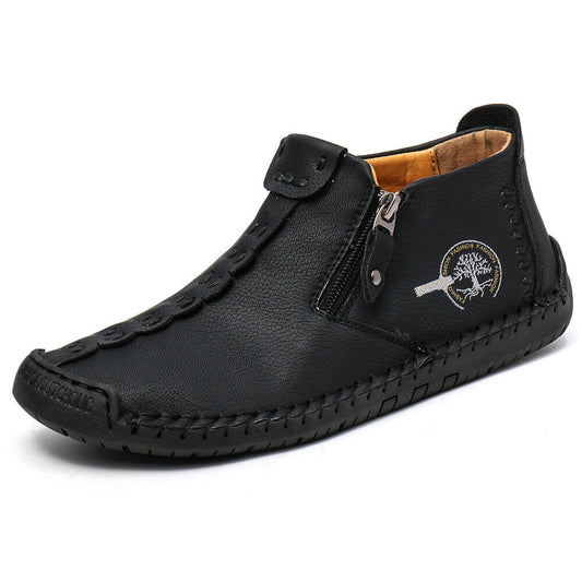 (⏰Novi izdelki s 50 % popustom) Čevlji za prosti čas 👞Visokokakovostno goveje usnje, udobni in nedrseči, podpora stopalnemu loku ✅Lajšanje bolečin v stopalih!