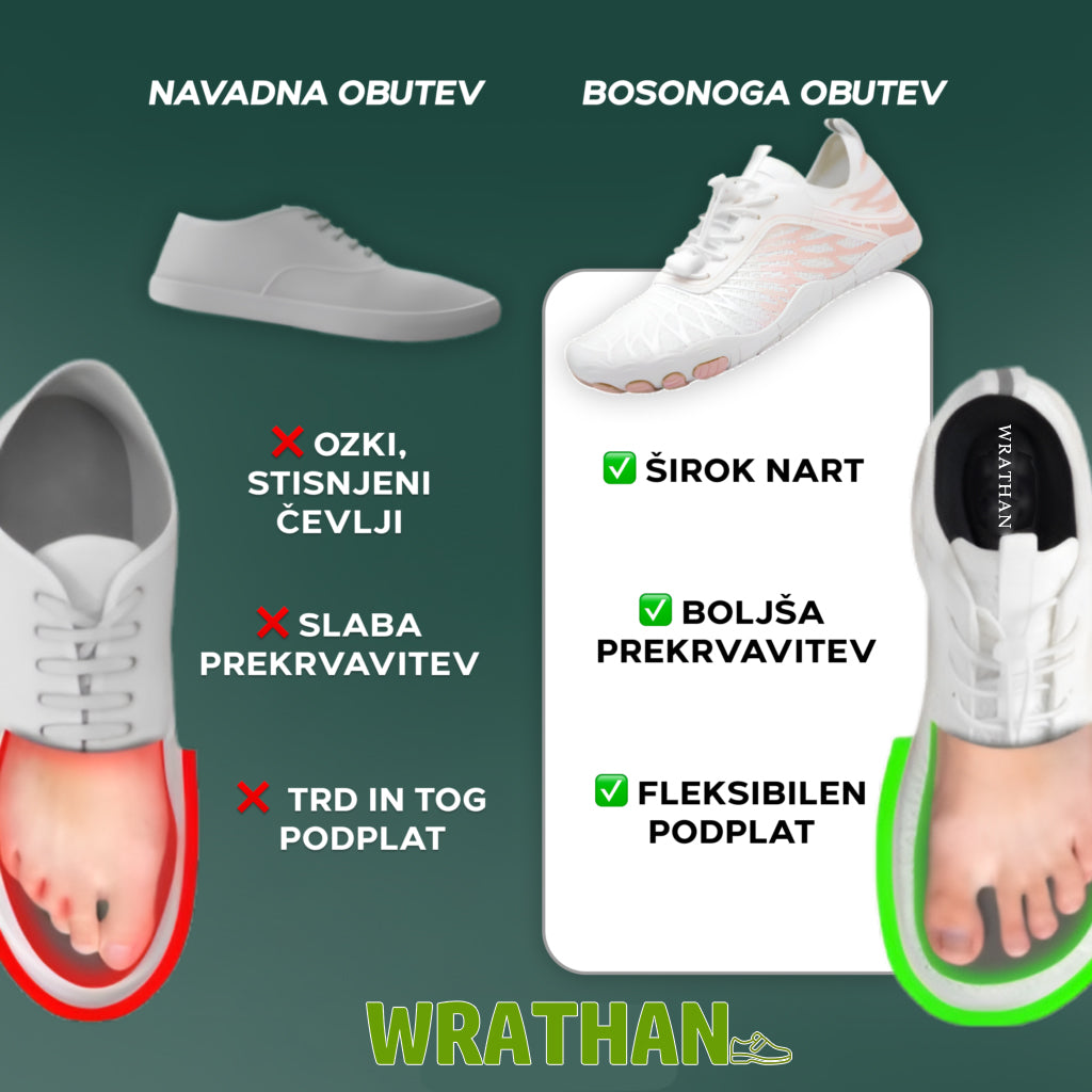 🔥Vrnite se k naravi, začutite toplino zemlje, obujte udobne in nedrseče čevlje s širokim podplatom ter se poslovite od težav s hojo bosi. Ni vam treba zavezovati vezalk, bolj priročno [50 % popust, brezplačno prejmete par modnih nogavic].✨