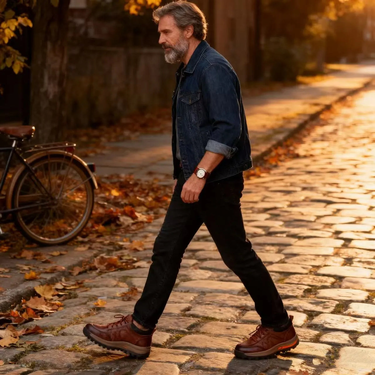 Zapatos de cuero para negocios ortopédicos