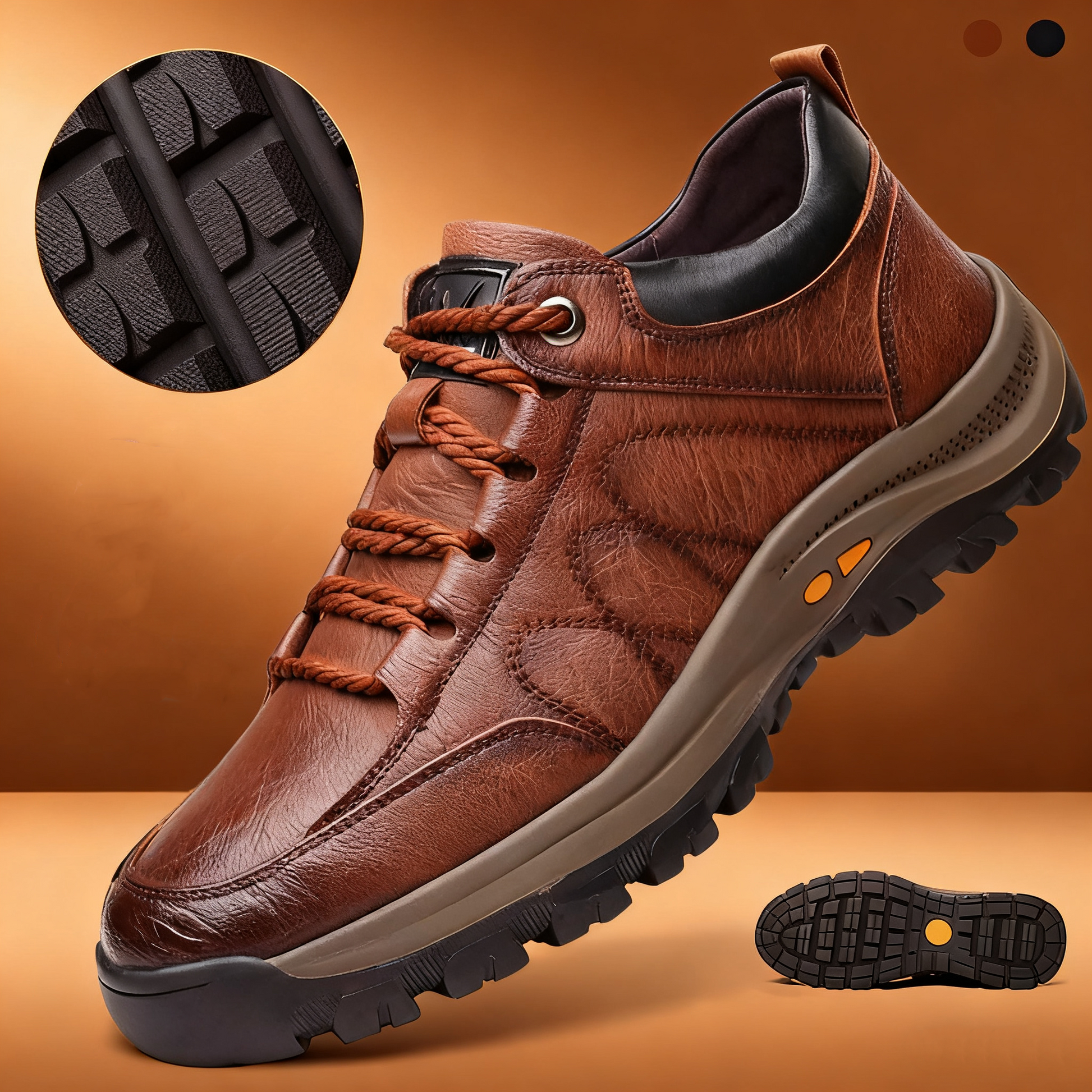 ⏰50 % popust za omejen čas🔥Ročno šivani avstralski čevlji iz pravega usnja👞Enostavno obuvanje in sezuvanje✅Pametno lajšanje bolečin z umetno inteligenco: vodoodporni in nedrseči