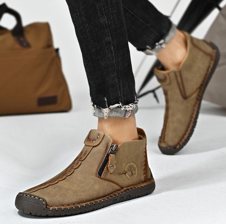 (⏰Novi izdelki s 50 % popustom) Čevlji za prosti čas 👞Visokokakovostno goveje usnje, udobni in nedrseči, podpora stopalnemu loku ✅Lajšanje bolečin v stopalih!