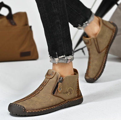 (⏰Novi izdelki s 50 % popustom) Čevlji za prosti čas 👞Visokokakovostno goveje usnje, udobni in nedrseči, podpora stopalnemu loku ✅Lajšanje bolečin v stopalih!