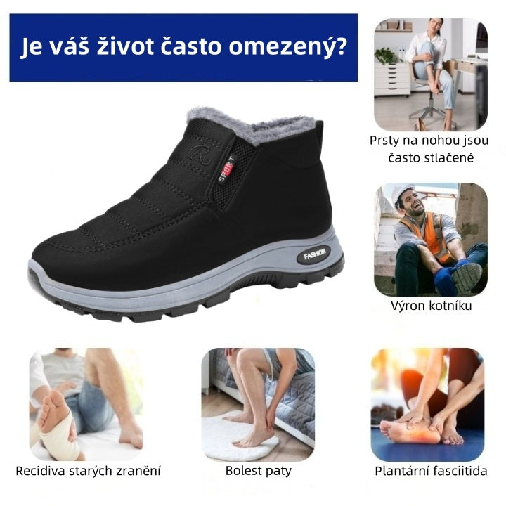 genettech® - Ergonomski zimski ortopedski čevlji za bolečine v stopalih, kolenih in hrbtu - Unisex