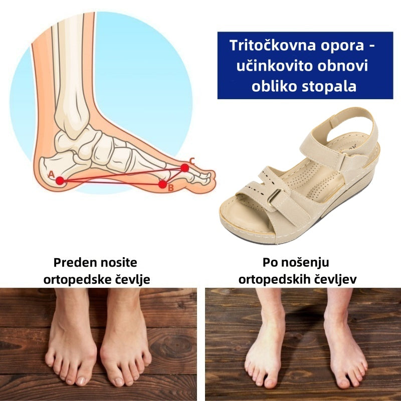 🔥Časno omejen 50 % popust! Poletni ortopedski sandali, ergonomsko oblikovani, udobni in zračni, lajšajo bolečine.✅