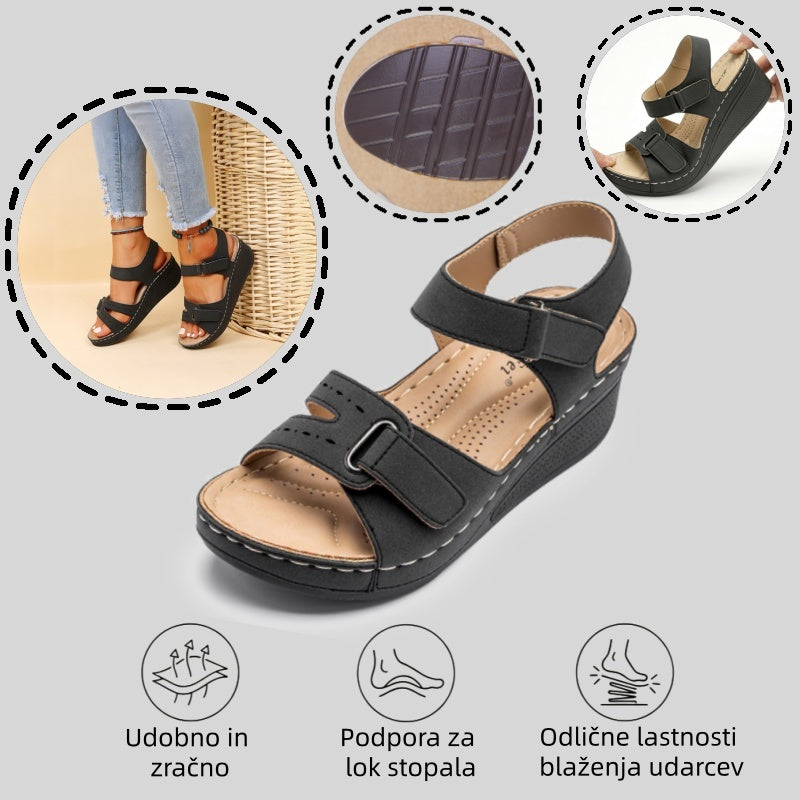 🔥Časno omejen 50 % popust! Poletni ortopedski sandali, ergonomsko oblikovani, udobni in zračni, lajšajo bolečine.✅