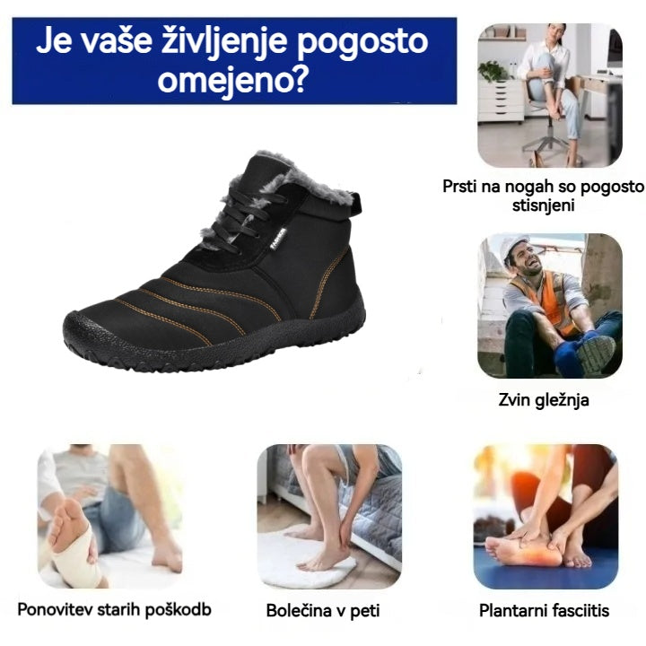 (🔥50 % popust danes - ⏰Ne zamudite!) - Mehki in udobni snežni škornji genettech® (z oporo za stopalni lok - olajšajo hojo)