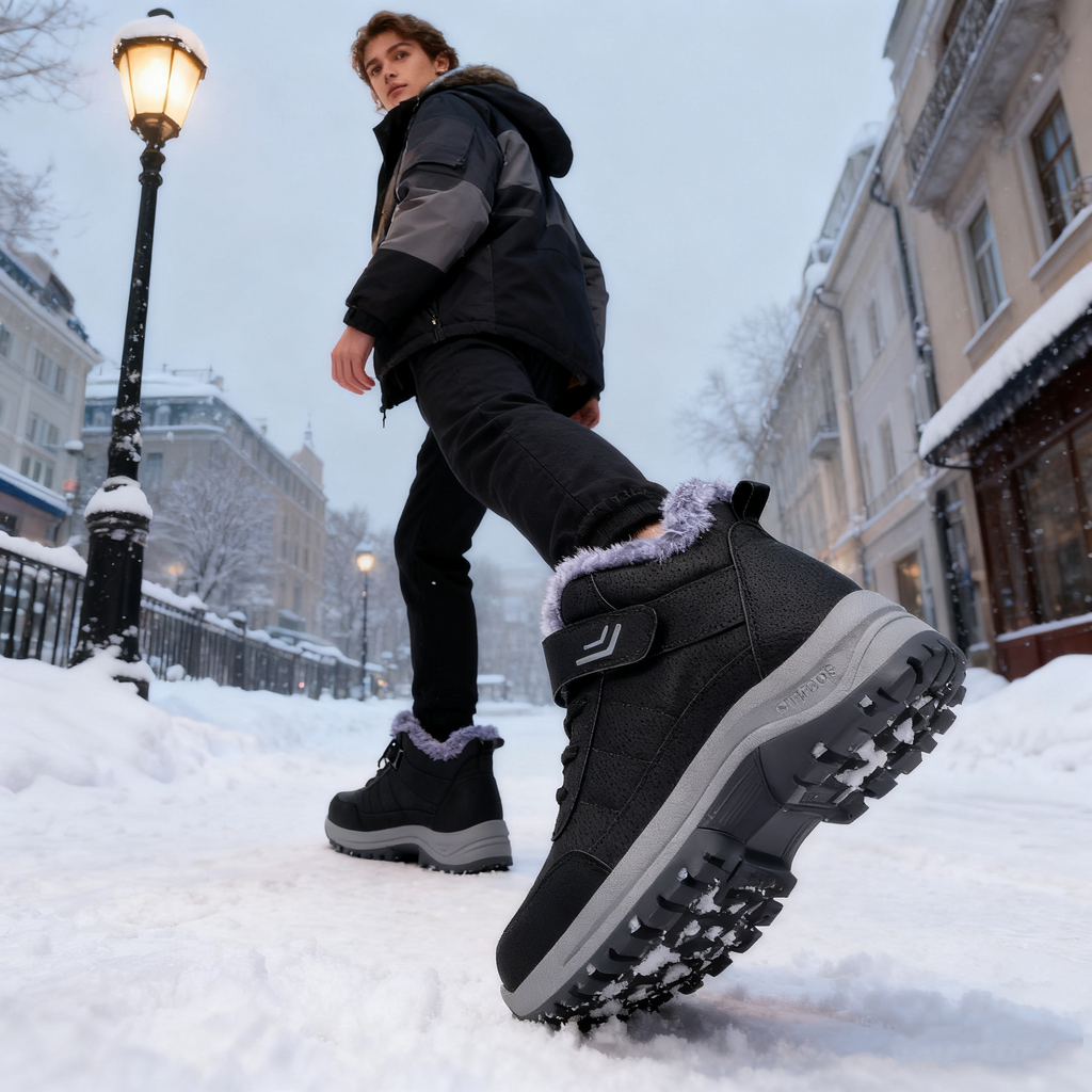 🔥Črni petek: 50 % popust!⏰ - Zimski ortopedski čevlji genettech®, 👞 Nedrseči in topli - Udoben kroj - Ergonomska oblika. (Unisex)