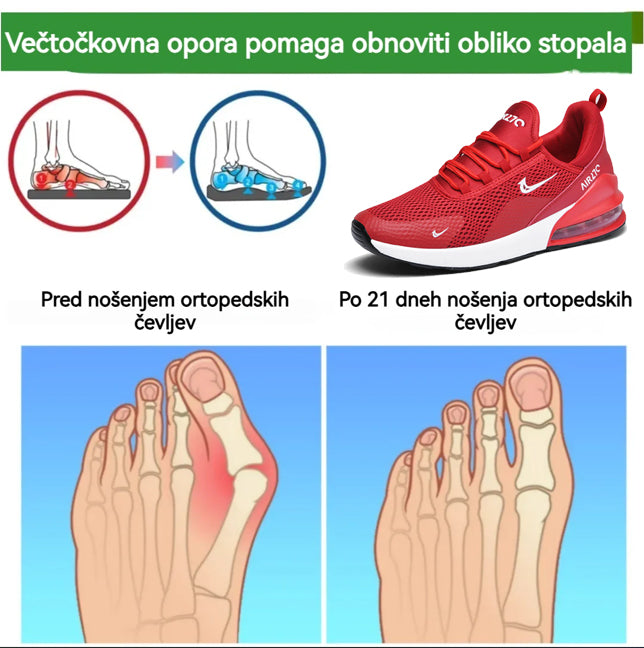 Ortopedski čevlji Genettech® | Ergonomsko oblikovani športni čevlji, ki so udobni, elegantni in lajšajo utrujenost stopal.