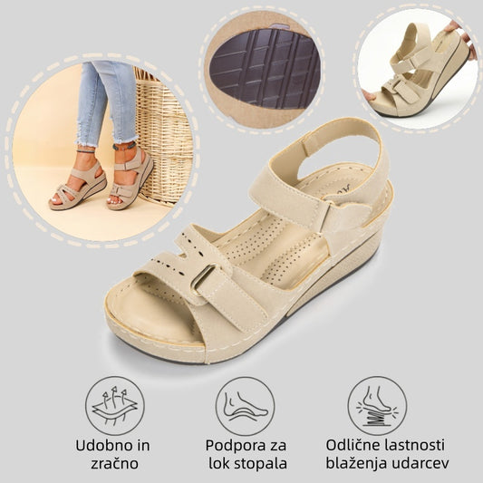 🔥Časno omejen 50 % popust! Poletni ortopedski sandali, ergonomsko oblikovani, udobni in zračni, lajšajo bolečine.✅