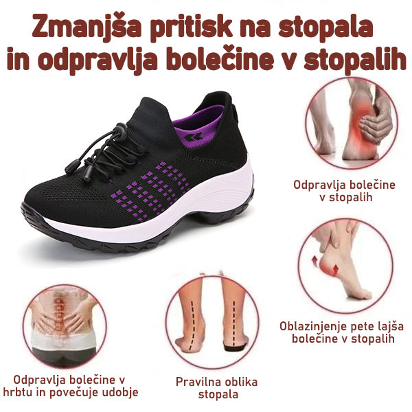 【🎁Časovno omejena ponudba, izkoristite jo zdaj! 】 – 💓Udobni in zračni ženski ortopedski čevlji | Brezplačne ortopedske nogavice (v vrednosti 20 €) – Celodnevno lajšanje bolečin in dobro razpoloženje ✨