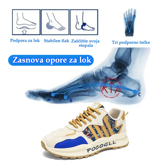 Superge genettech® | Širok prst zmanjšuje pritisk na stopalo in zagotavlja celodnevno udobje.