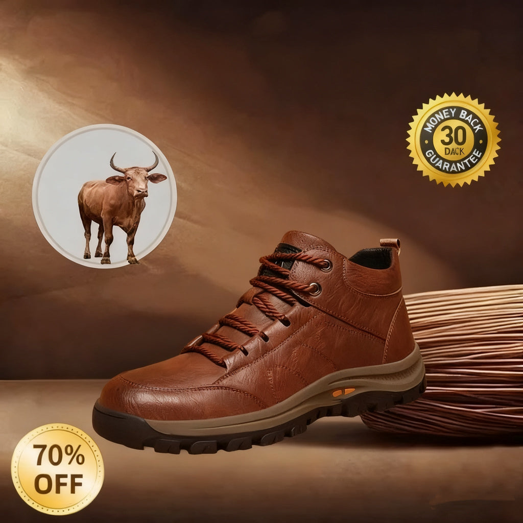 🔥Danes 50 % popusta, ne zamudite!🐂 Moški ortopedski čevlji so izdelani iz visokokakovostnega italijanskega govejega usnja 👞 Lajša bolečine ✅ Udobna hoja