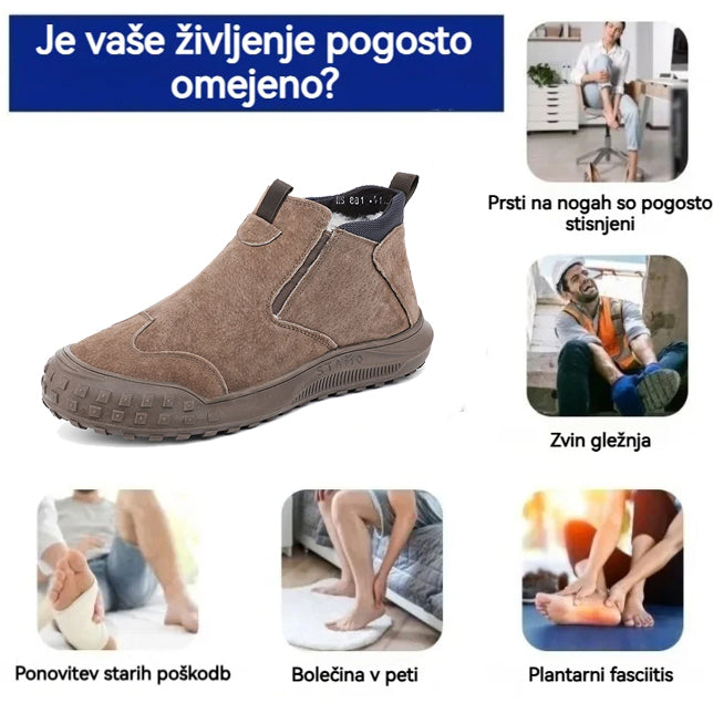 genettech® - Ergonomski zimski ortopedski čevlji za bolečine v stopalih, kolenih in hrbtu - Unisex