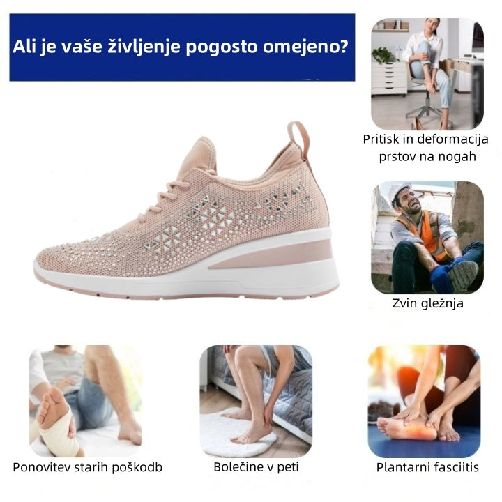 Ženski ortopedski čevlji Suuperre® | Ergonomsko oblikovani za lajšanje bolečin v hrbtu, sklepih in stopalih ter zagotavljajo vrhunsko udobje.