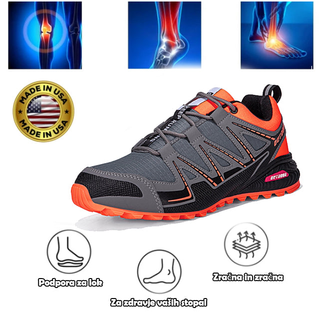 Ortopedski čevlji Genettech® | Ergonomski pohodniški škornji - vrhunsko usnje + ročno šivani 👞