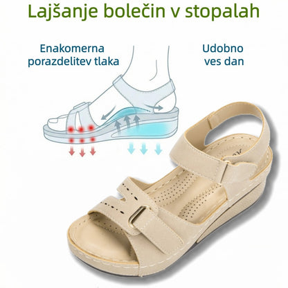 🔥Časno omejen 50 % popust! Poletni ortopedski sandali, ergonomsko oblikovani, udobni in zračni, lajšajo bolečine.✅