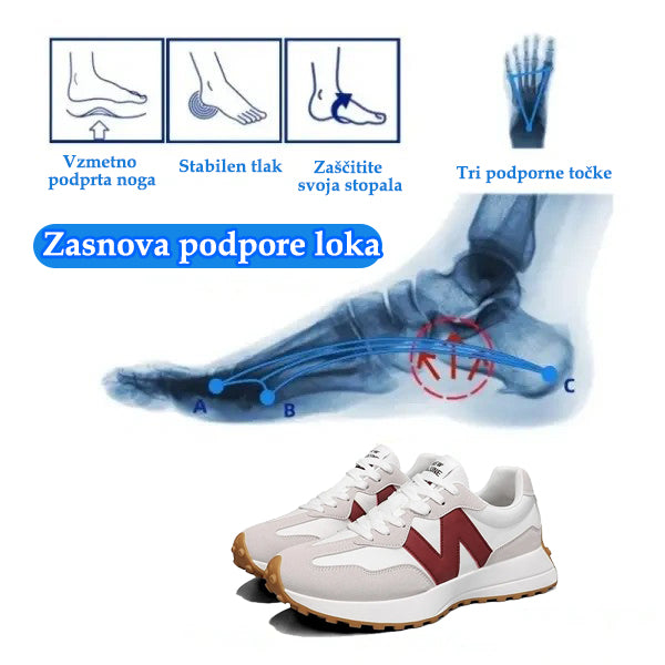 Genettech® | Prosti čas | S širokim dizajnom prstov za zmanjšanje pritiska na podplate.