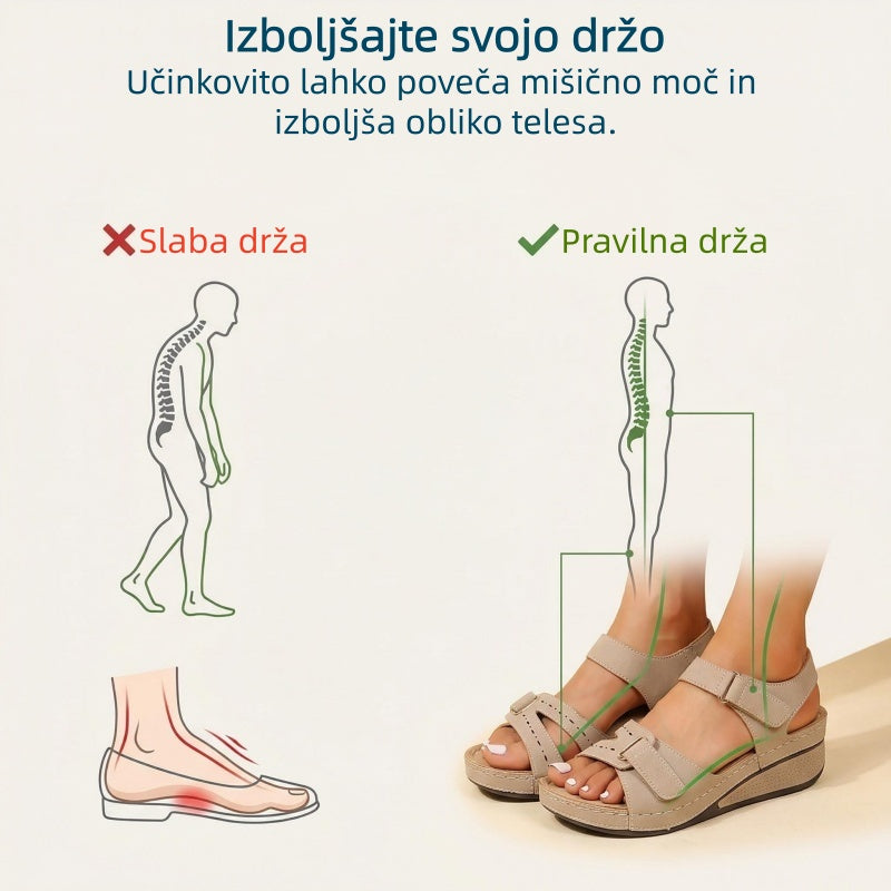 🔥Časno omejen 50 % popust! Poletni ortopedski sandali, ergonomsko oblikovani, udobni in zračni, lajšajo bolečine.✅
