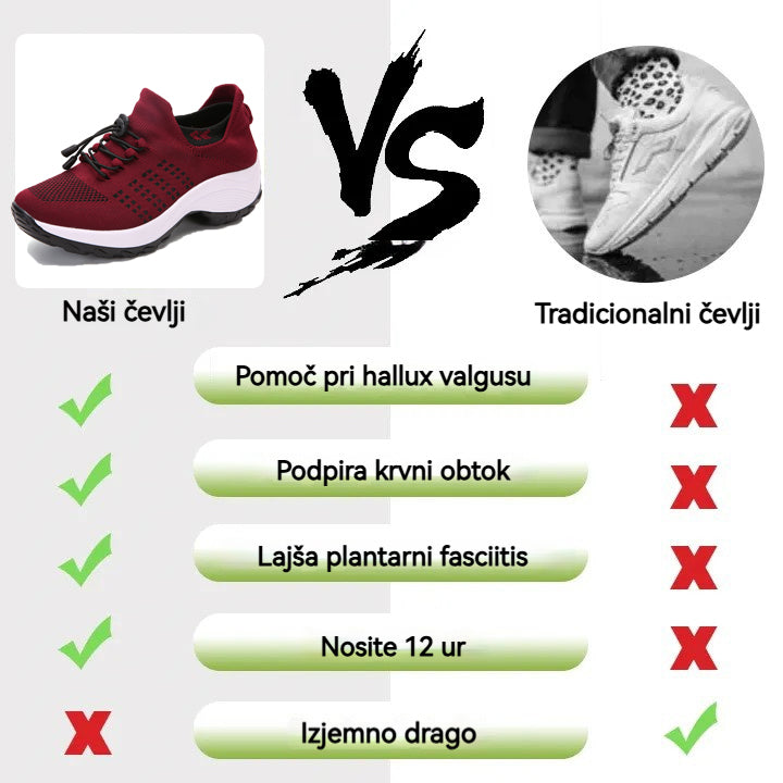 【🎁Časovno omejena ponudba, izkoristite jo zdaj! 】 – 💓Udobni in zračni ženski ortopedski čevlji | Brezplačne ortopedske nogavice (v vrednosti 20 €) – Celodnevno lajšanje bolečin in dobro razpoloženje ✨