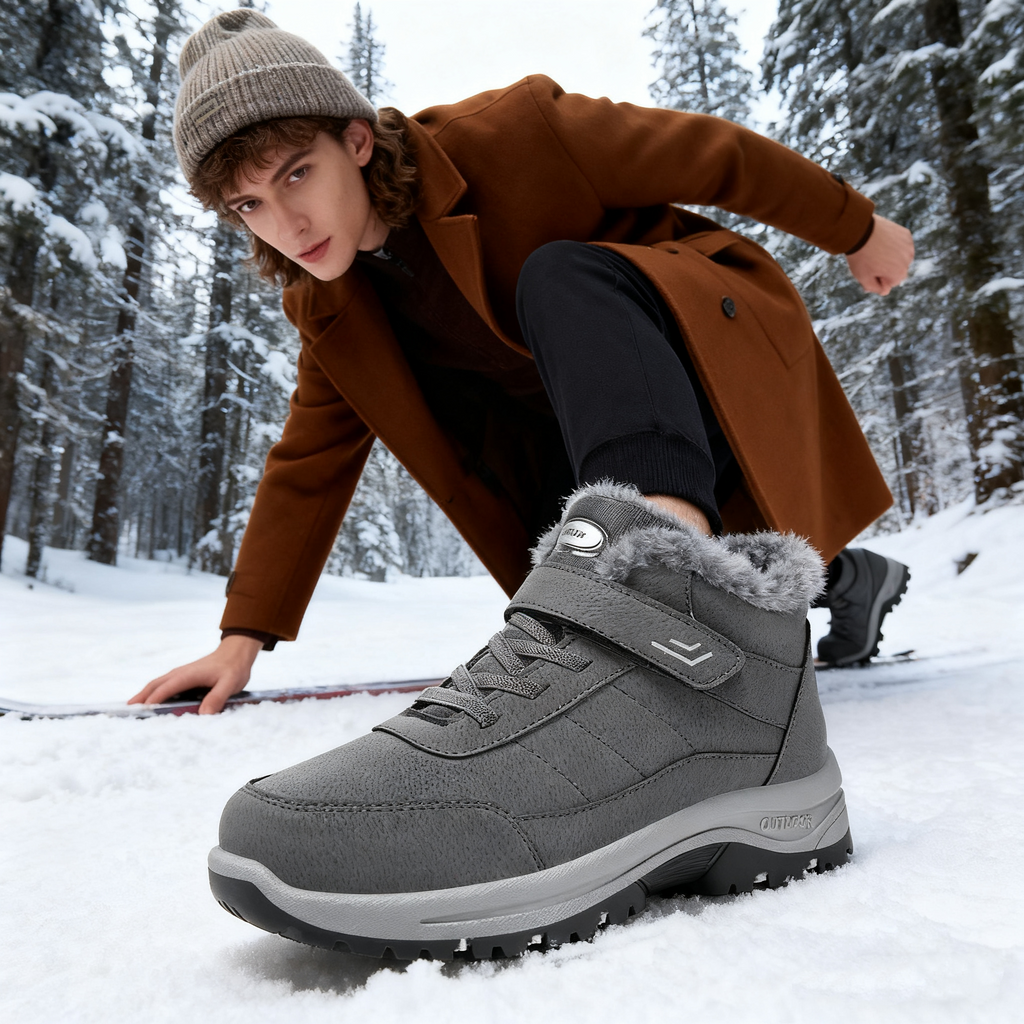 🔥Črni petek: 50 % popust!⏰ - Zimski ortopedski čevlji genettech®, 👞 Nedrseči in topli - Udoben kroj - Ergonomska oblika. (Unisex)