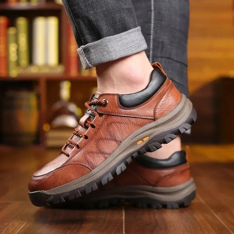 Zapatos de cuero para negocios ortopédicos