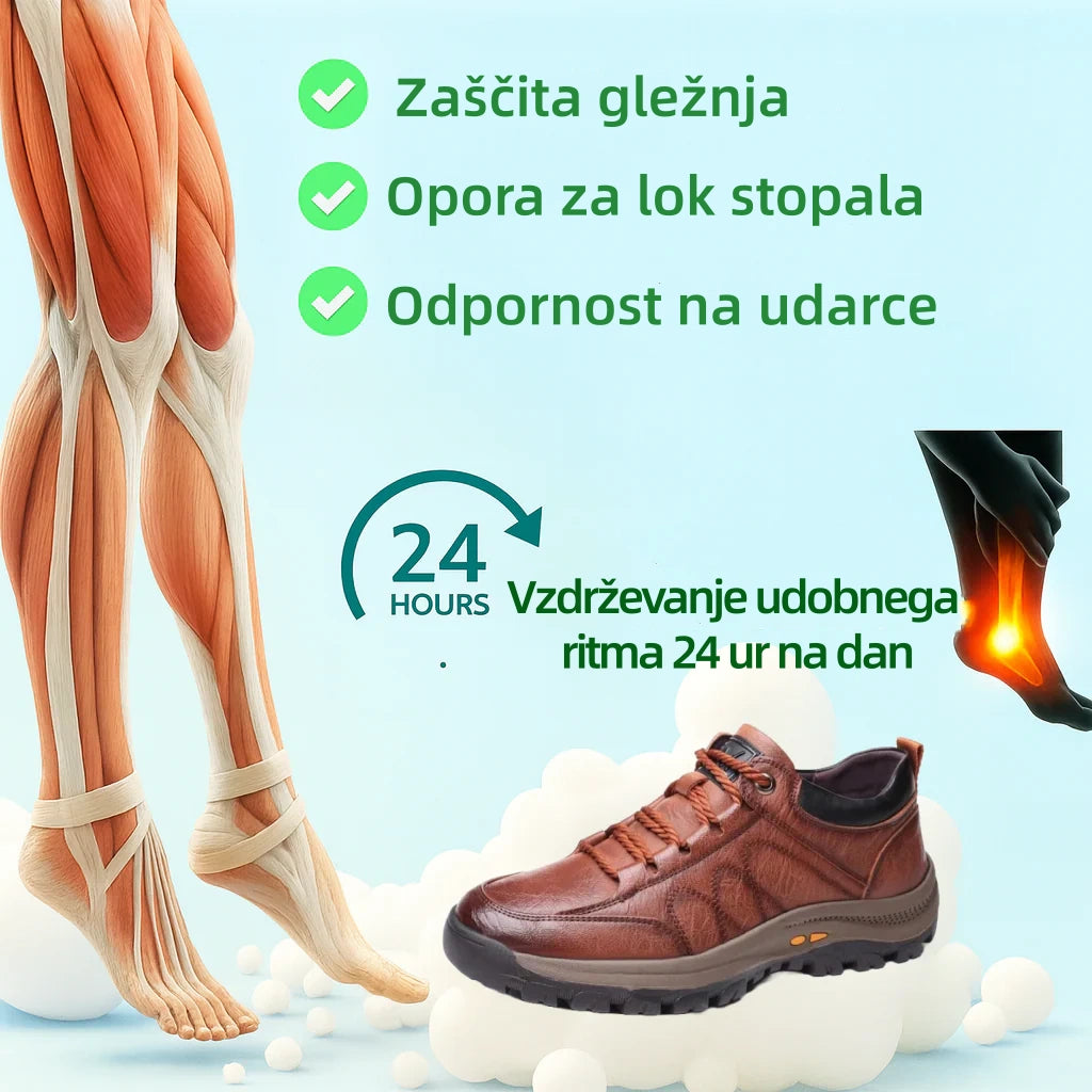 ⏰50 % popust za omejen čas🔥Ročno šivani avstralski čevlji iz pravega usnja👞Enostavno obuvanje in sezuvanje✅Pametno lajšanje bolečin z umetno inteligenco: vodoodporni in nedrseči
