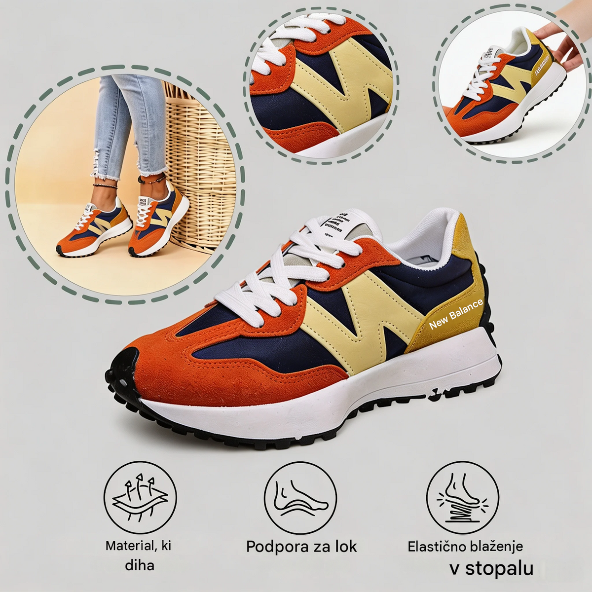Zadnji dan s 50 % popustom! ⏰ genettech® | Lajšanje bolečin v stopalih in plantarnega fasciitisa: udobna in zračna ortopedska obutev.