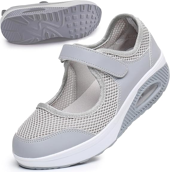 [🎁Današnji 50 % popust, ne zamudite brezplačnih ortopedskih nogavic] Ergonomsko oblikovani ortopedski čevlji z zračno blazino, ki se enostavno znebijo bolečin v stopalih 👞Ni treba zavezovati vezalk, enostavno jih je obuvati in sezuvati