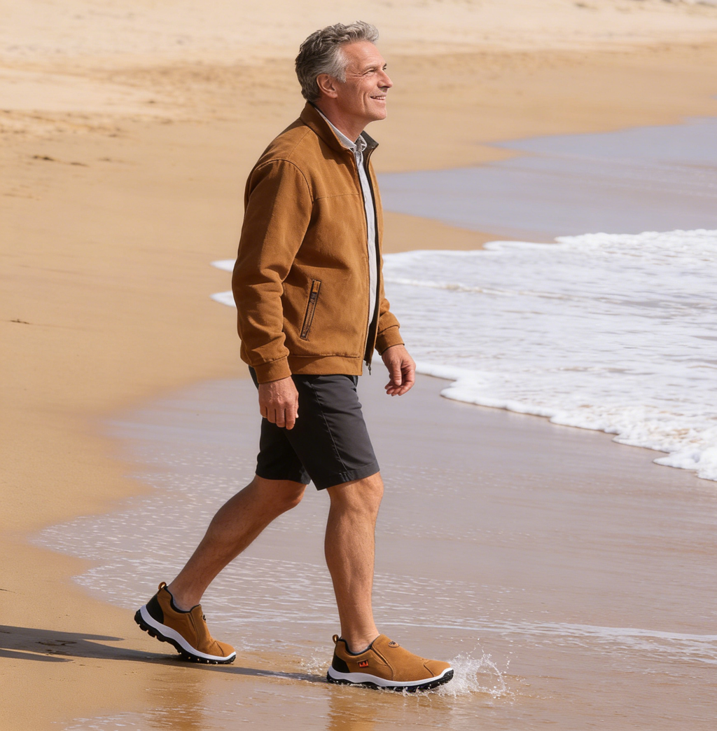 (🔥50 % POPUSTA DANES - NE ZAMUDITE) ⏰ - Mehki in udobni italijanski luksuzni semiš ortopedski čevlji znamke (Znebite se bolečin v stopalih)