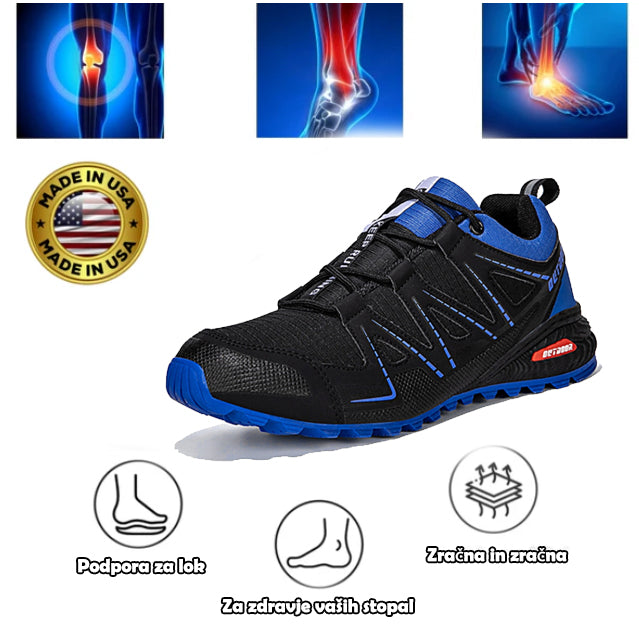 Ortopedski čevlji Genettech® | Ergonomski pohodniški škornji - vrhunsko usnje + ročno šivani 👞