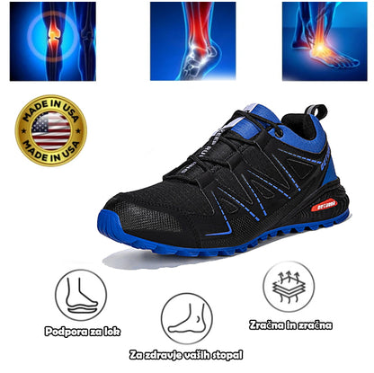 Ortopedski čevlji Genettech® | Ergonomski pohodniški škornji - vrhunsko usnje + ročno šivani 👞