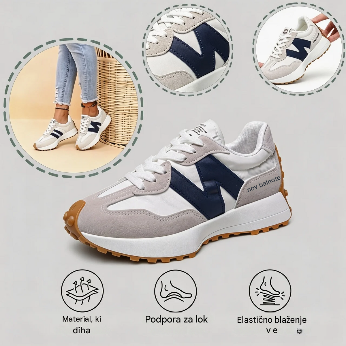 Zadnji dan s 50 % popustom! ⏰ genettech® | Lajšanje bolečin v stopalih in plantarnega fasciitisa: udobna in zračna ortopedska obutev.