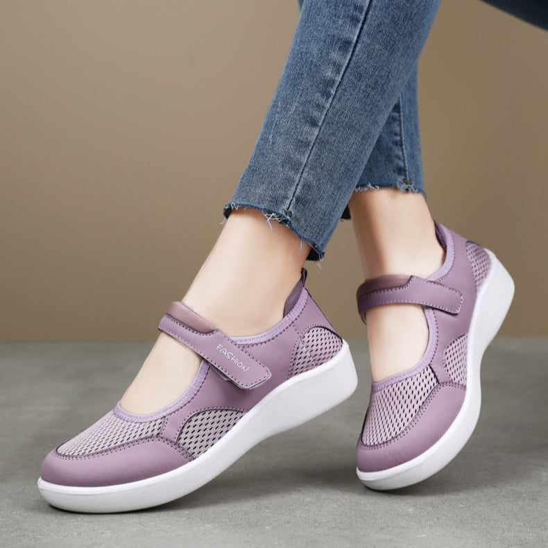 [🔥🔥50 % popust!] Ženski zaščitni sandali z zaprtimi prsti 👟 + bonus ortopedske nogavice 🧦! Udobni za vožnjo na delo, nakupovanje in potovanje ✨, ter za zdravje vaših stopal 🦶!