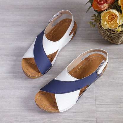 Modni sandali👡, široki in udobni, nedrseča oblika, prihranijo vam težave z zavezovanjem vezalk. Ne dovolite, da vam vezalke pokvarijo dobro voljo! 🌼50 % popust danes, brezplačne udobne nogavice🧦