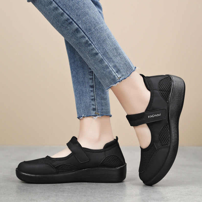 [🔥🔥50 % popust!] Ženski zaščitni sandali z zaprtimi prsti 👟 + bonus ortopedske nogavice 🧦! Udobni za vožnjo na delo, nakupovanje in potovanje ✨, ter za zdravje vaših stopal 🦶!