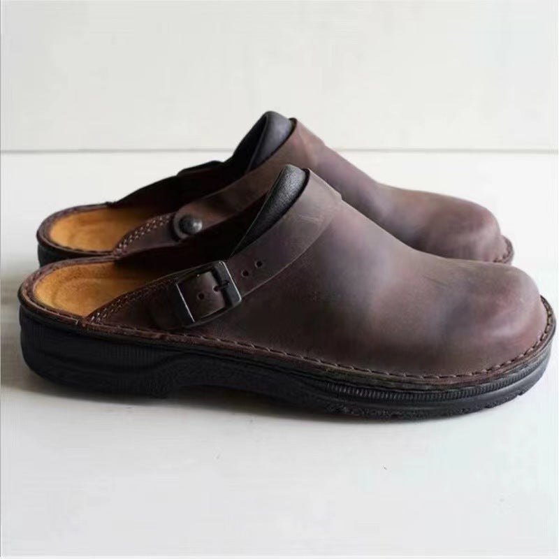 🔥Današnja ponudba👞Moški usnjeni copati za prosti čas