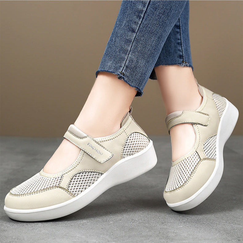 [🔥🔥50 % popust!] Ženski zaščitni sandali z zaprtimi prsti 👟 + bonus ortopedske nogavice 🧦! Udobni za vožnjo na delo, nakupovanje in potovanje ✨, ter za zdravje vaših stopal 🦶!